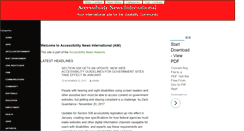 Desktop Screenshot of accessibilitynewsinternational.com