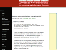Tablet Screenshot of accessibilitynewsinternational.com